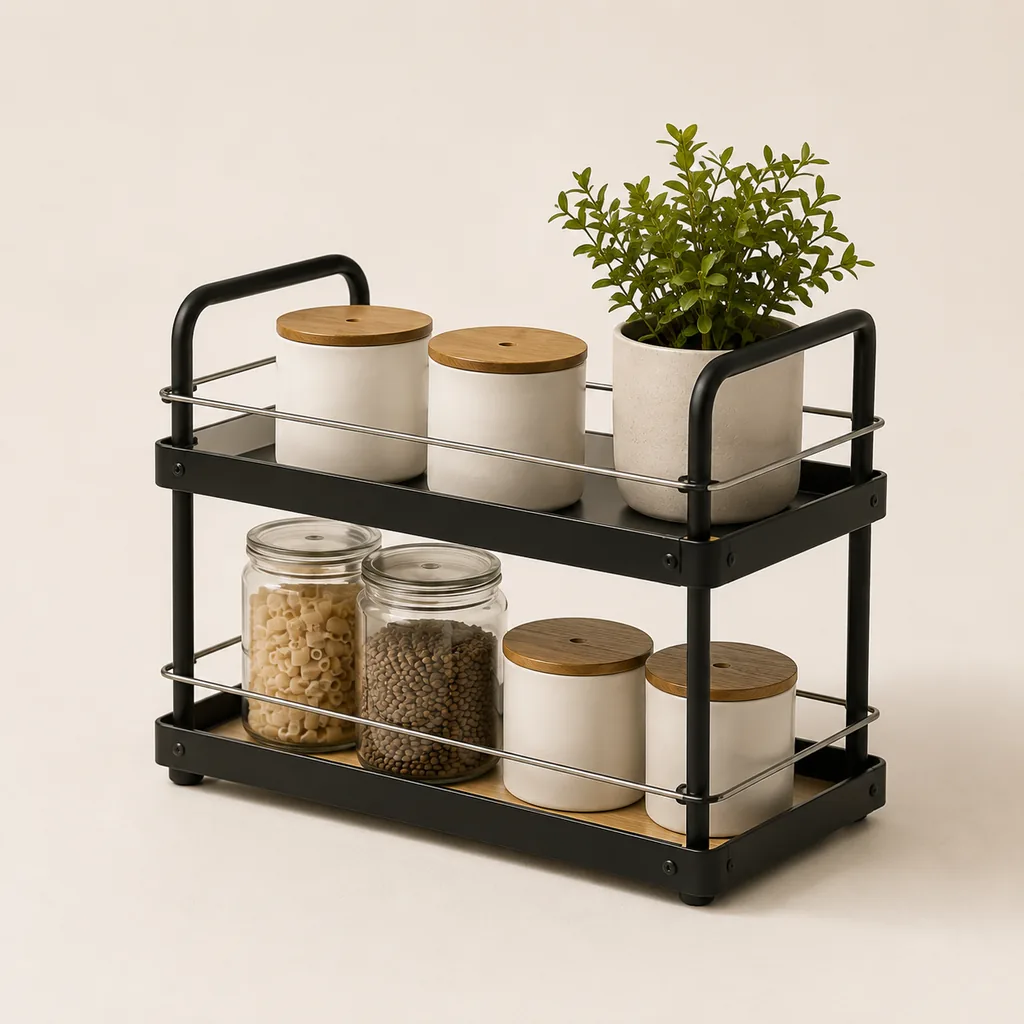 Home utility cleaning tools in a bright space